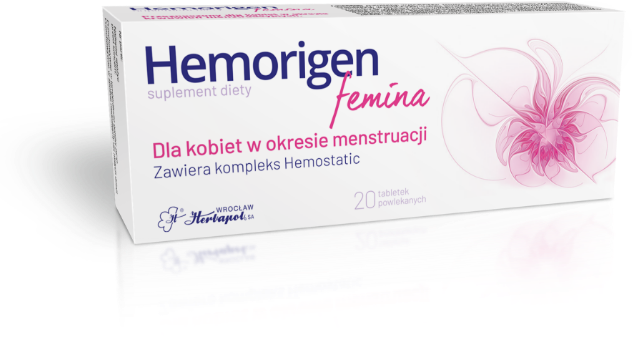 Packshot opakowanie produktu Hemorigen femina | Hemorigen femina